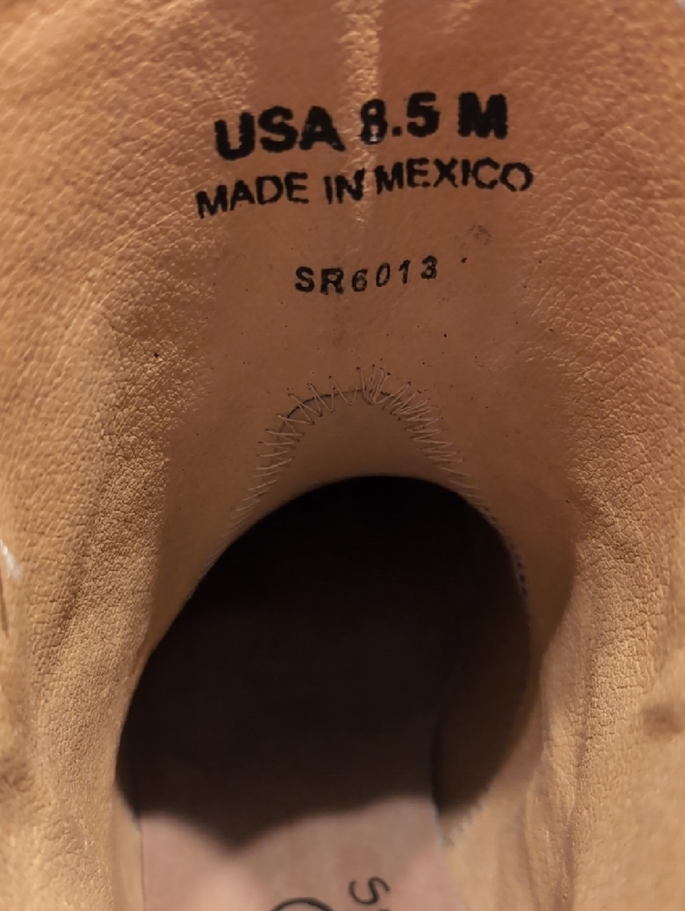 Like New. Sterling River Dark Grey Embroidered Western Ankle Boots - Picture 3 of 6